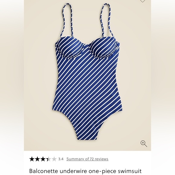 J. Crew Other - NWT BALCONETTE SWIM SUIT